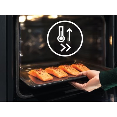 Духова шафа Electrolux електрична, 71л, A++, пара, дисплей, конвекція, піроліз, телескопічні напрямні, чорний (KOEBP39Z)