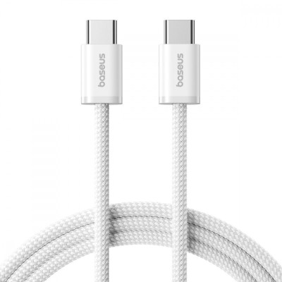 Кабель Baseus Dynamic 4 Fast Charging Type-C to Type-C 100W (2m) (P10381400211-01) white