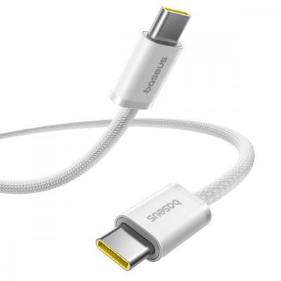 Кабель Baseus Dynamic 4 Fast Charging Type-C to Type-C 100W (2m) (P10381400211-01) white