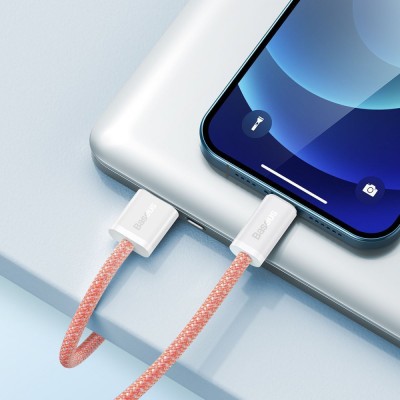 Кабель Baseus Dynamic Series Fast Charging Lightning 2.4A (2m) (CALD000502) white