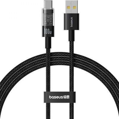 Кабель Baseus Gem Fast-Charging Type-C 100W 1m (P10373002111-00) black
