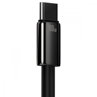 Кабель Baseus Tungsten Gold Fast Charging USB to Type-C 100W (2m) (CAWJ000101) black Кабель Baseus Tungsten Gold Fast Charging USB to Type-C 100W (2m) (CAWJ000101) black