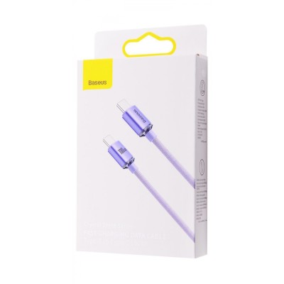Кабель Baseus Crystal Shine Series Type-C to Type-C 100W (2m) (CAJY000703) blue