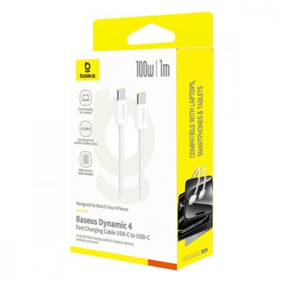 Кабель Baseus Dynamic 4 Fast Charging Type-C to Type-C 100W (1m) (P10381400111-00) black Кабель Baseus Dynamic 4 Fast Charging Type-C to Type-C 100W (1m) (P10381400111-00) black