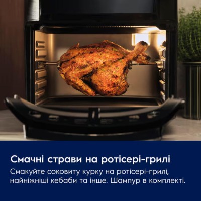 Мультипіч Electrolux 1800Вт, чаша-12л, сенсорне керування, 12 авто. програм, віконце, пластик, чорний (EAF12B)