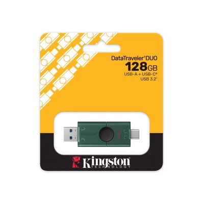 Накопичувач Kingston 128GB USB 3.2 Type-A + Type-C DT DuoG2 Накопичувач Kingston 128GB USB 3.2 Type-A + Type-C DT DuoG2