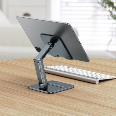 Підставка для планшету Baseus Desktop Biaxial Foldable Metal Stand (LUSZ000113) Gray