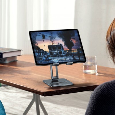 Підставка для планшету Baseus Desktop Biaxial Foldable Metal Stand (LUSZ000113) Gray
