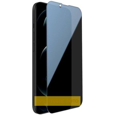 Захисне скло Privacy 5D (тех.пак) для Apple iPhone 17 Pro (6.3") Чорний