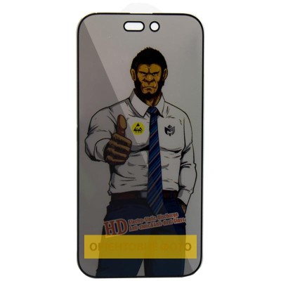 Захисне скло Privacy 5D Anti-Static (тех.пак) для Apple iPhone 17 Pro Max (6.9") Чорний