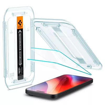 Скло Spigen для iPhone 17 Pro Max/16 Pro Max, Glas.tR EZ Fit, (2 Pack)
