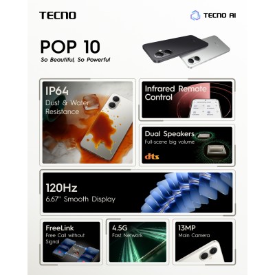 Смартфон TECNO Spark Go 2 (KM4) 4/128GB Veil White