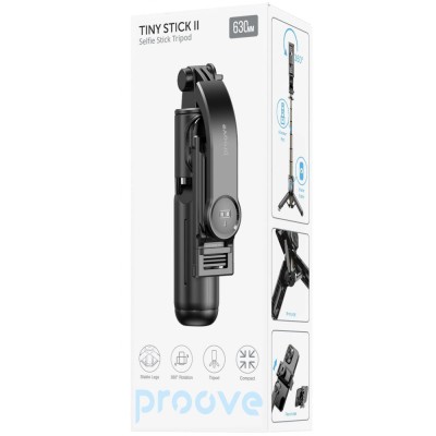 Трипод Proove Tiny Stick II Selfie Stick Tripod (630 mm) (MPTS20010001) black