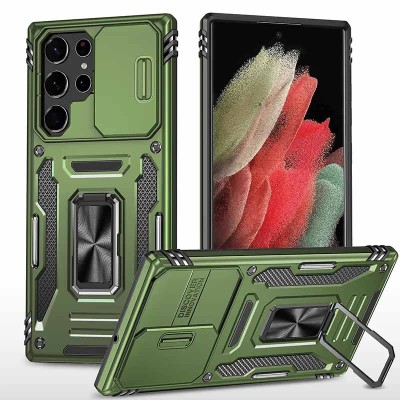 Ударостійкий чохол Camshield Army Ring для Samsung Galaxy S24 Ultra Оливковий / Army Green Ударостійкий чохол Camshield Army Ring для Samsung Galaxy S24 Ultra Оливковий / Army Green