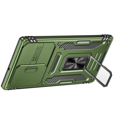Ударостійкий чохол Camshield Army Ring для Samsung Galaxy S24 Ultra Оливковий / Army Green Ударостійкий чохол Camshield Army Ring для Samsung Galaxy S24 Ultra Оливковий / Army Green