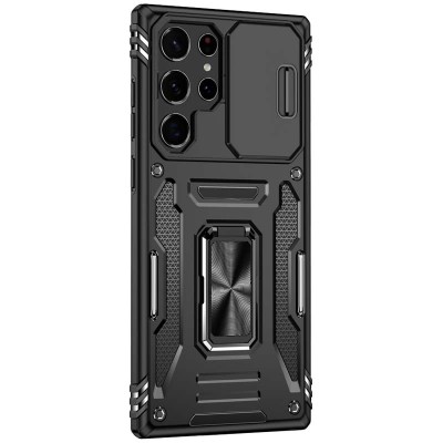 Ударостійкий чохол Camshield Army Ring для Samsung Galaxy S24 Ultra Чорний / Black Ударостійкий чохол Camshield Army Ring для Samsung Galaxy S24 Ultra Чорний / Black