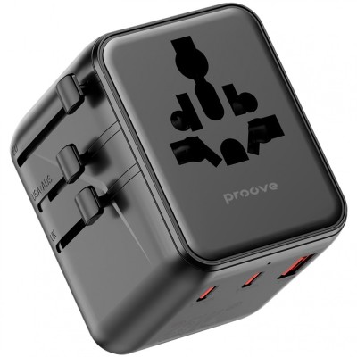 Універсальний адаптер Proove Trip 25W (TATL25310001) black