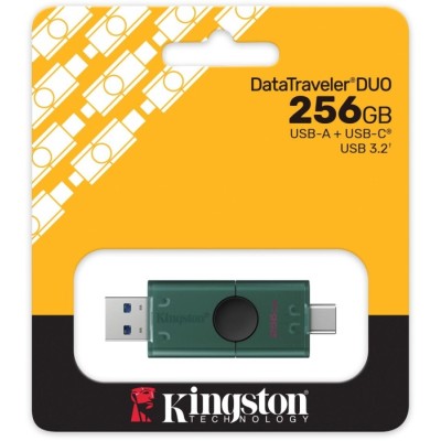 Флеш-пам'ять USB Kingston DT DuoG2 256GB USB-A + USB-C 3.2 Gen 1 (DTDEG2/256GB) Флеш-пам'ять USB Kingston DT DuoG2 256GB USB-A + USB-C 3.2 Gen 1 (DTDEG2/256GB)