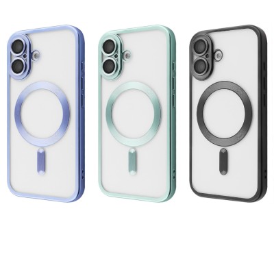 Чохол Metal Matte Case with Magnetic Ring iPhone 16 midnight blue