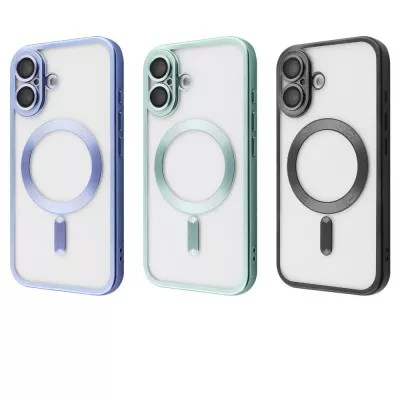 Чохол Metal Matte Case with Magnetic Ring iPhone 16 midnight blue