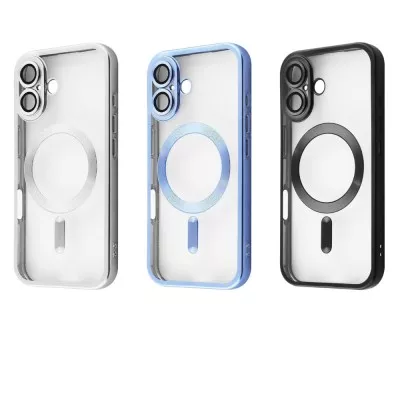 Чохол Metal Matte Case with Magnetic Ring iPhone 16 Plus midnight blue