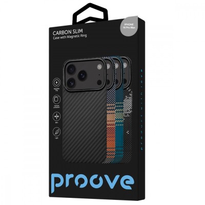 Чохол Proove Carbon Slim with Magnetic Ring iPhone 16 Pro Max starfield