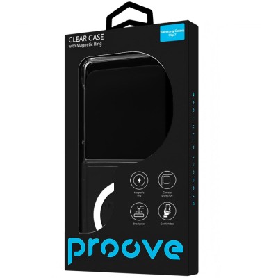 Чохол Proove Clear Case with Magnetic Ring Samsung Galaxy Flip 7 clear
