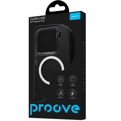 Чохол Proove Clear Case with Magnetic Ring Xiaomi 15 transparent