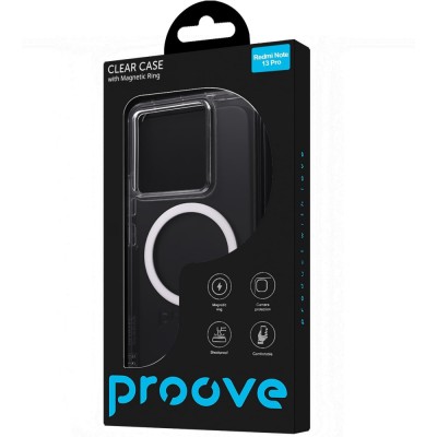 Чохол Proove Clear Case with Magnetic Ring Xiaomi Redmi Note 13 Pro transparent