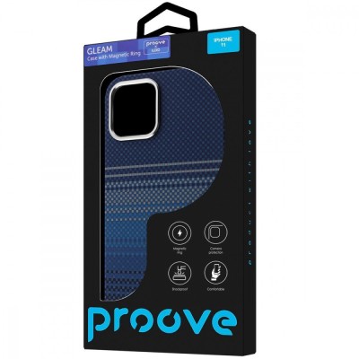 Чохол Proove Gleam Case with Magnetic Ring iPhone 11 blue stripes