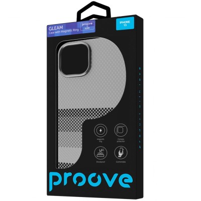 Чохол Proove Gleam Case with Magnetic Ring iPhone 13 silver peak