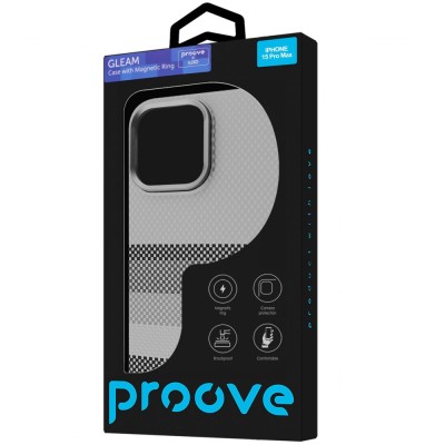Чохол Proove Gleam Case with Magnetic Ring iPhone 15 Pro Max white borders