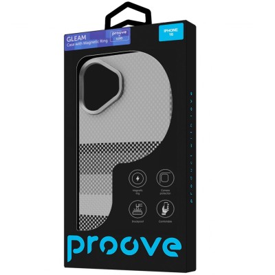 Чохол Proove Gleam Case with Magnetic Ring iPhone 16 gold borders
