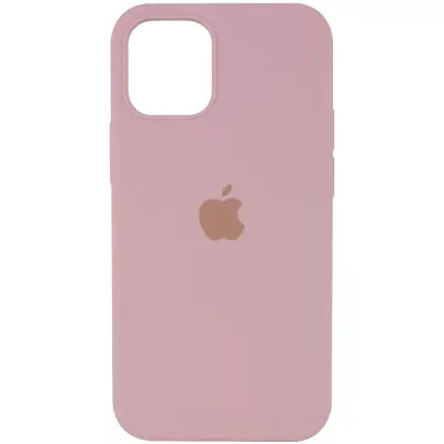 Чохол Silicone Case (AA) Logo with MagSafe для Apple iPhone 11 (6.1") Рожевий / Pink Sand