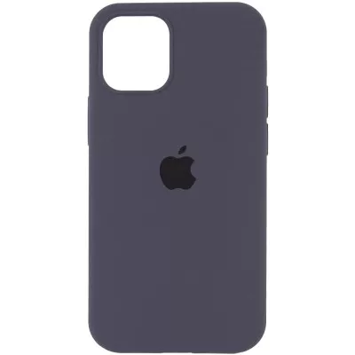 Чохол Silicone Case (AA) Logo with MagSafe для Apple iPhone 11 (6.1") Сірий / Dark Gray