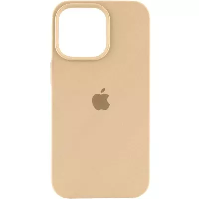 Чохол Silicone Case (AA) Logo with MagSafe для Apple iPhone 12 Pro / 12 (6.1") Бежевий / Desert Gold