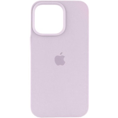 Чохол Silicone Case (AA) Logo with MagSafe для Apple iPhone 12 Pro Max (6.7") Бузковий / Lilac