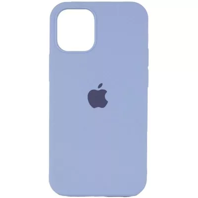 Чохол Silicone Case (AA) Logo with MagSafe для Apple iPhone 13 (6.1") Блакитний / Lilac Blue