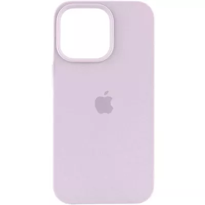 Чохол Silicone Case (AA) Logo with MagSafe для Apple iPhone 14 Pro (6.1") Бузковий / Lilac