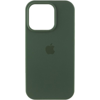 Чохол Silicone Case (AA) Logo with MagSafe для Apple iPhone 14 Pro Max (6.7") Зелений / Cyprus Green