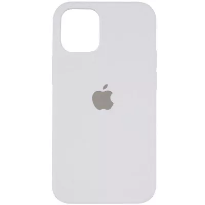 Чохол Silicone Case (AA) Logo with MagSafe для Apple iPhone 15 Pro (6.1") Білий / White