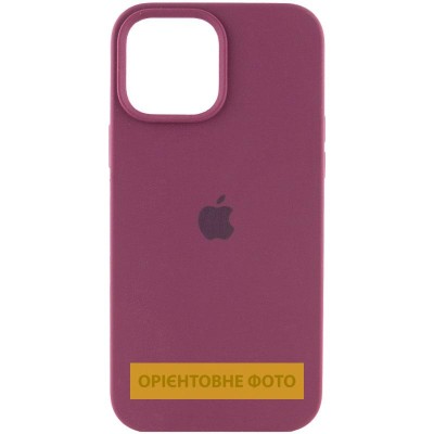 Чохол Silicone Case (AA) Logo with MagSafe для Apple iPhone 16 (6.1") Бордовий / Plum Чохол Silicone Case (AA) Logo with MagSafe для Apple iPhone 16 (6.1") Бордовий / Plum