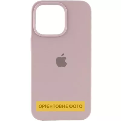 Чохол Silicone Case (AA) Logo with MagSafe для Apple iPhone 16 (6.1") Сірий / Lavender