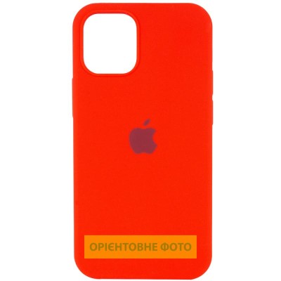 Чохол Silicone Case (AA) Logo with MagSafe для Apple iPhone 16 (6.1") Червоний / Red