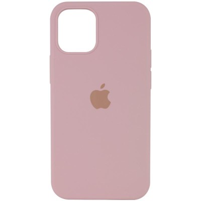 Чохол Silicone Case (AA) Logo with MagSafe для Apple iPhone 16 Pro (6.3") Рожевий / Pink Sand