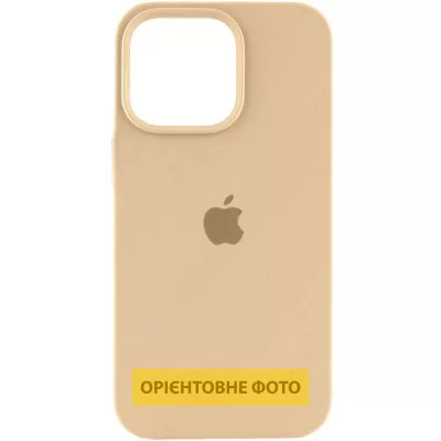 Чохол Silicone Case (AA) Logo with MagSafe для Apple iPhone 16e (6.1") Бежевий / Desert Gold