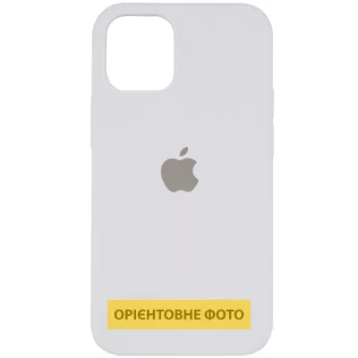 Чохол Silicone Case (AA) Logo with MagSafe для Apple iPhone 16e (6.1") Білий / White