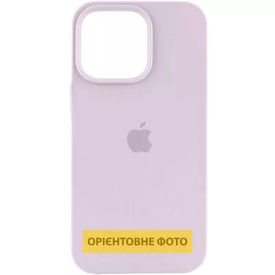 Чохол Silicone Case (AA) Logo with MagSafe для Apple iPhone 16e (6.1") Бузковий / Lilac