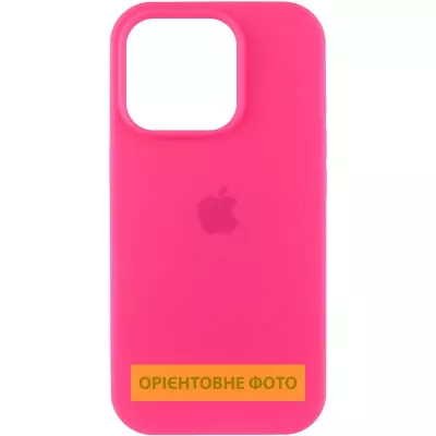 Чохол Silicone Case (AA) Logo with MagSafe для Apple iPhone 16e (6.1") Рожевий / Barbie pink