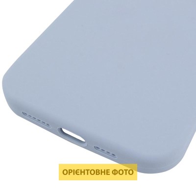 Чохол Silicone Case (AA) Logo with MagSafe для Apple iPhone 17 (6.3") Блакитний / Lilac Blue
